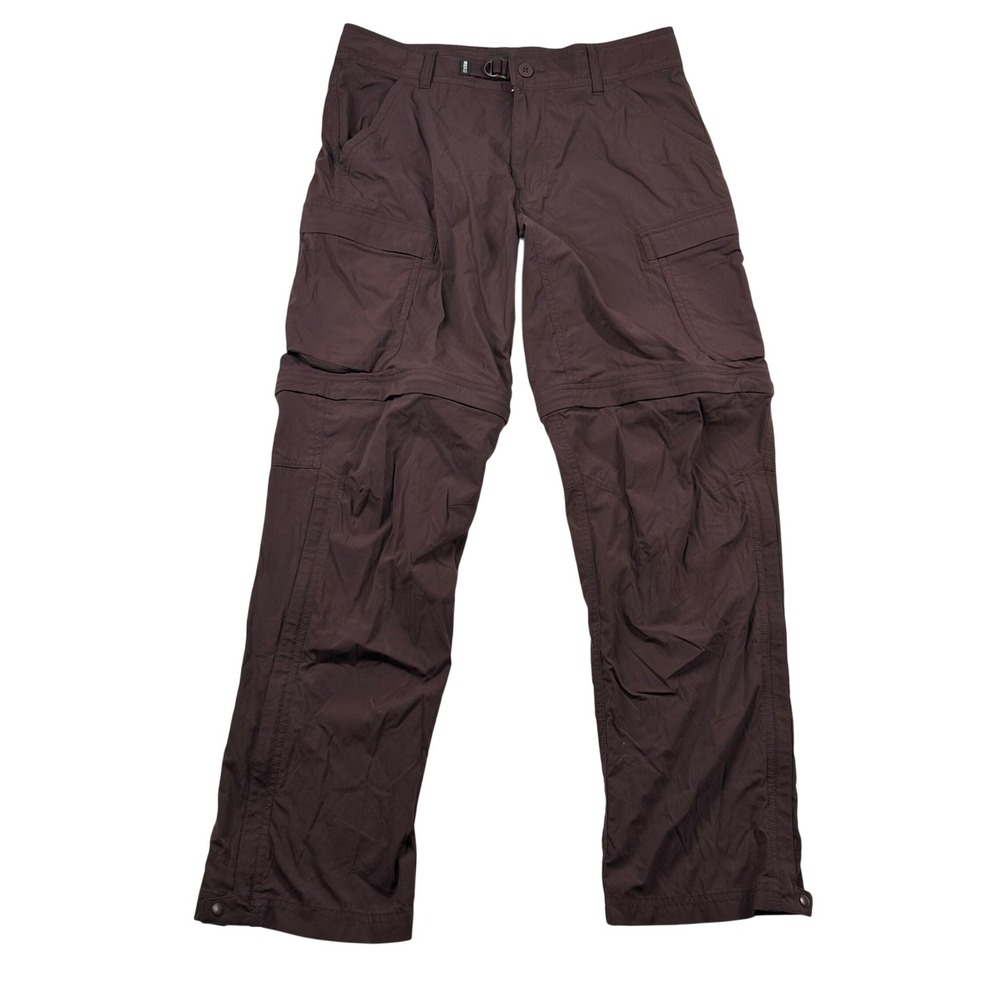 REI Co-op Pants Mens 32x30 Sahara Convertible Cargo Burgundy Relaxed Fit Maroon